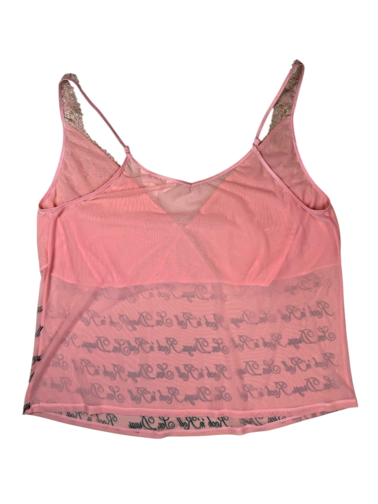 SEX DRUGS ROCK N ROLL PEACH TANK - 3X