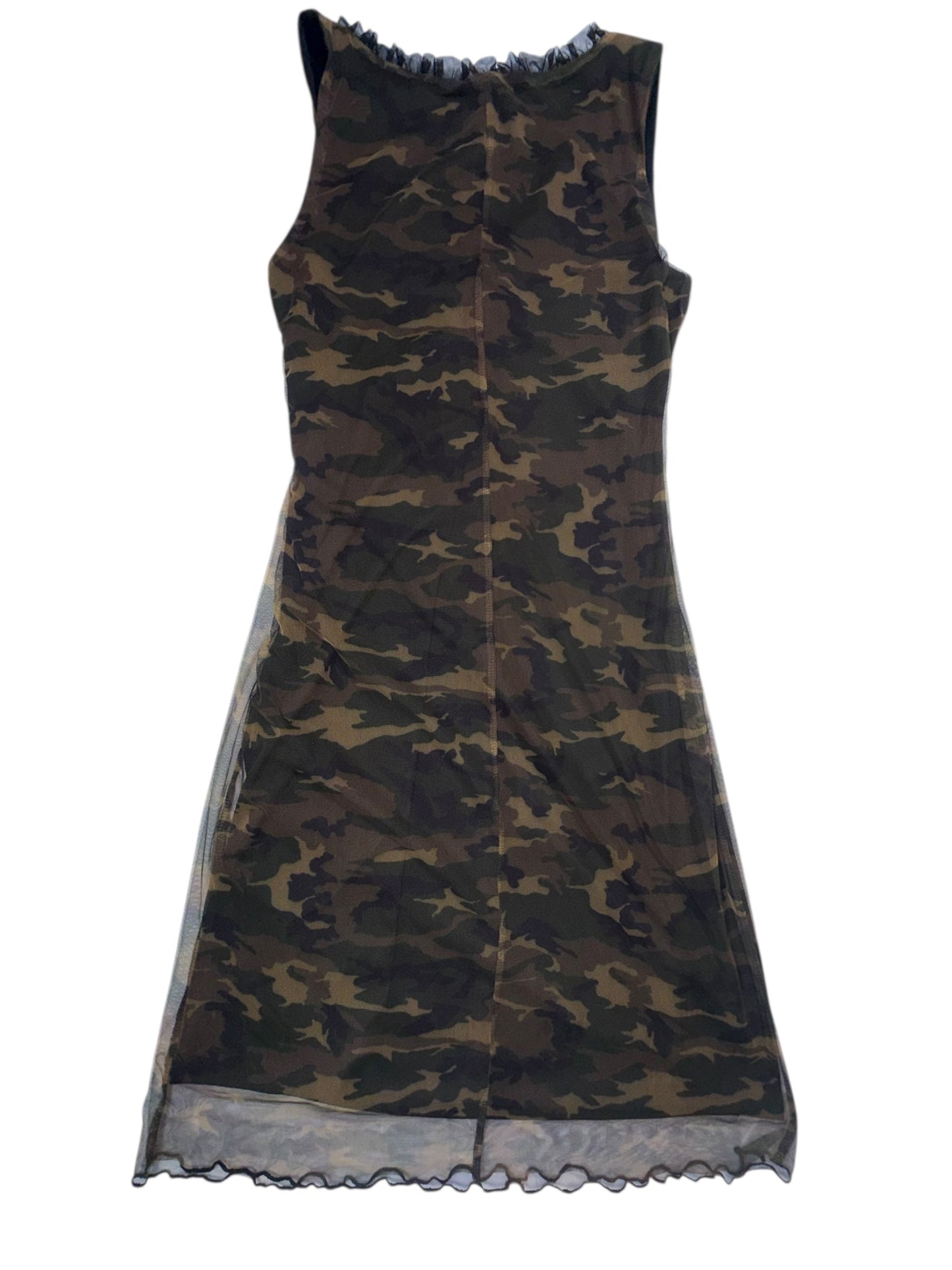 VINTAGE CAMO MESH DRESS - M/L