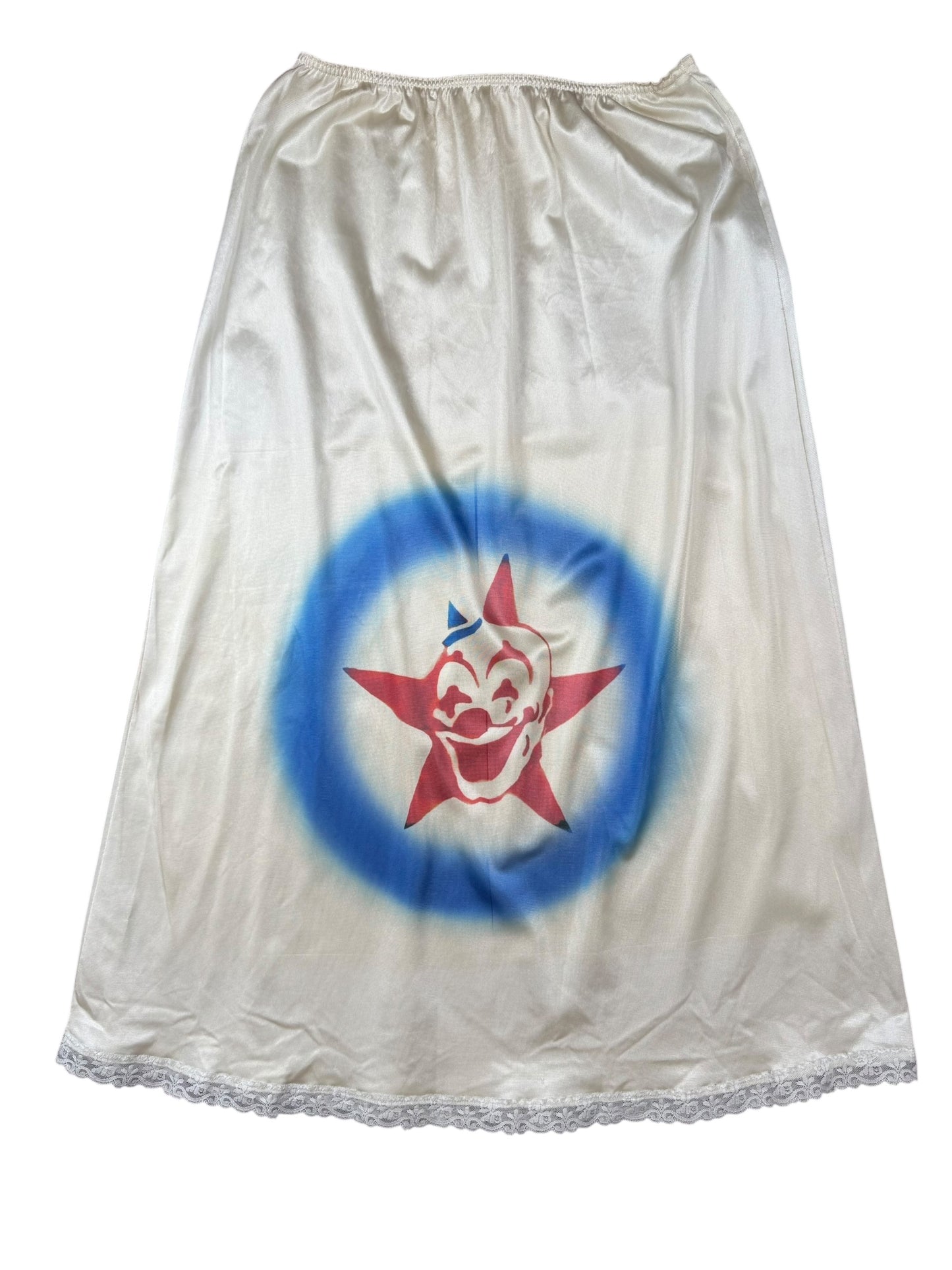 CLOWN LONG SLIP SKIRT - M