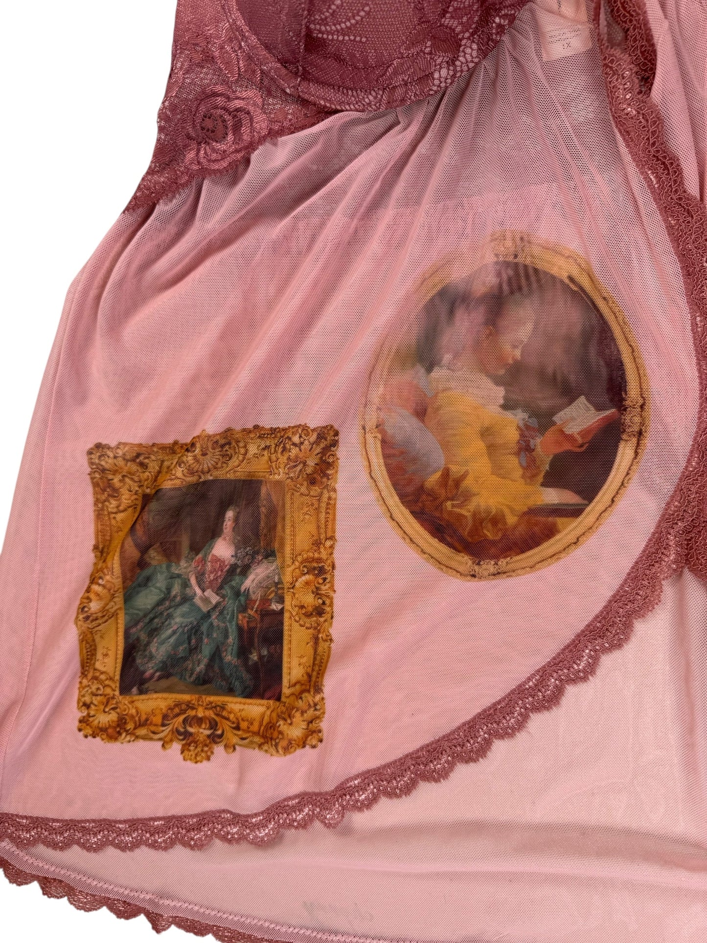 READ ME PINK BABYDOLL TOP - 1X