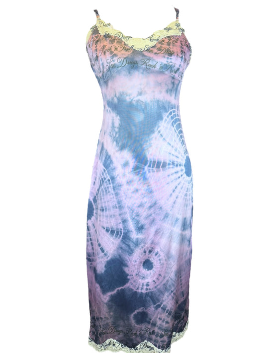 SEX DRUGS ROCK N ROLL PURPLE DRESS - M/L