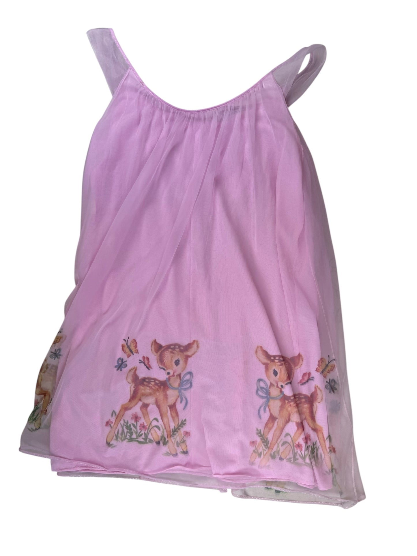 DEER DIARY PINK BABYDOLL NIGHTIE- 1X/2X