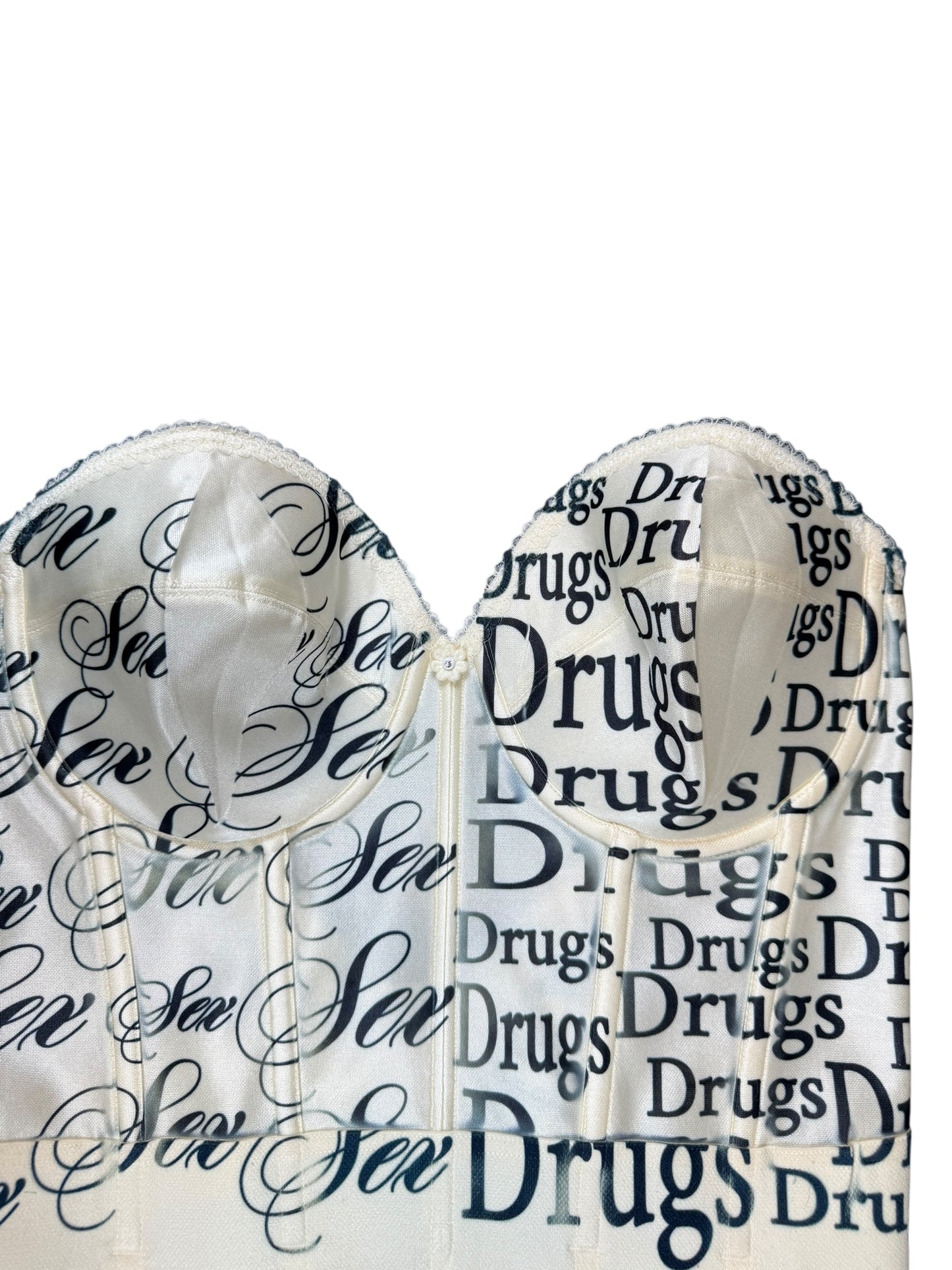 SEX DRUGS ROCK AND ROLL BUSTIER - M