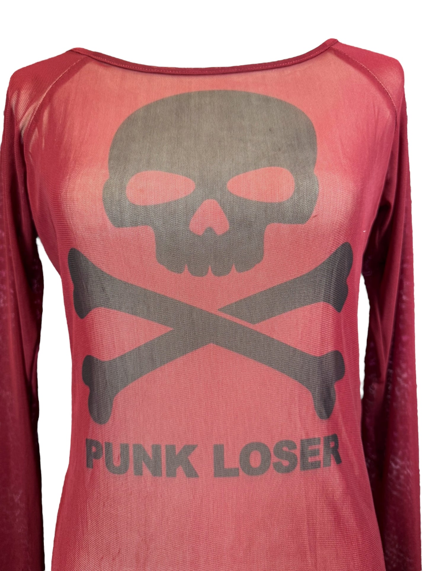 PUNK LOSER MAROON MESH - XL/2X/3X