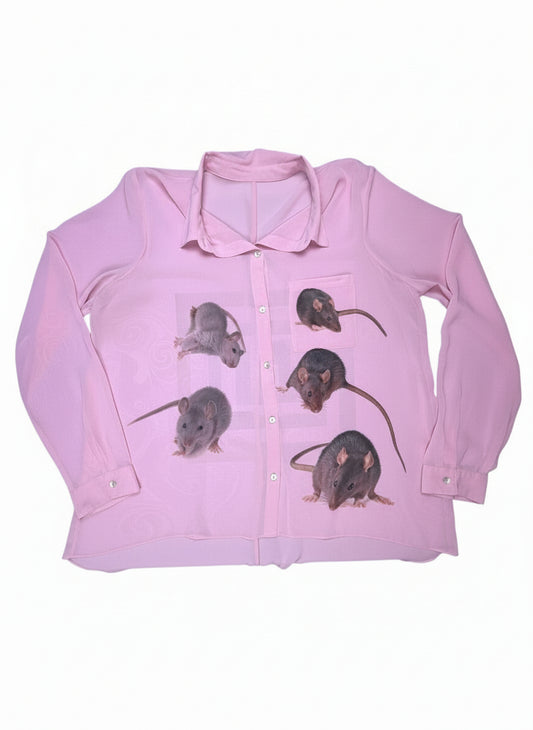 RATS PINK BLOUSE - 1X