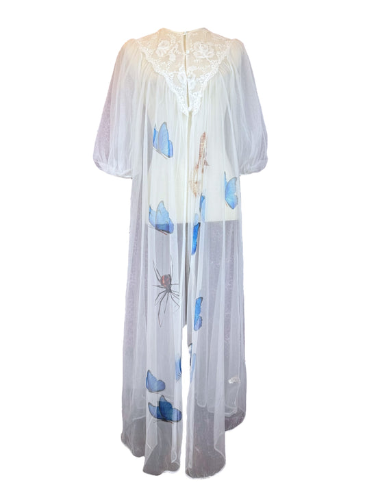 BLUE BUTTERFLY NIGHTIE - M/L