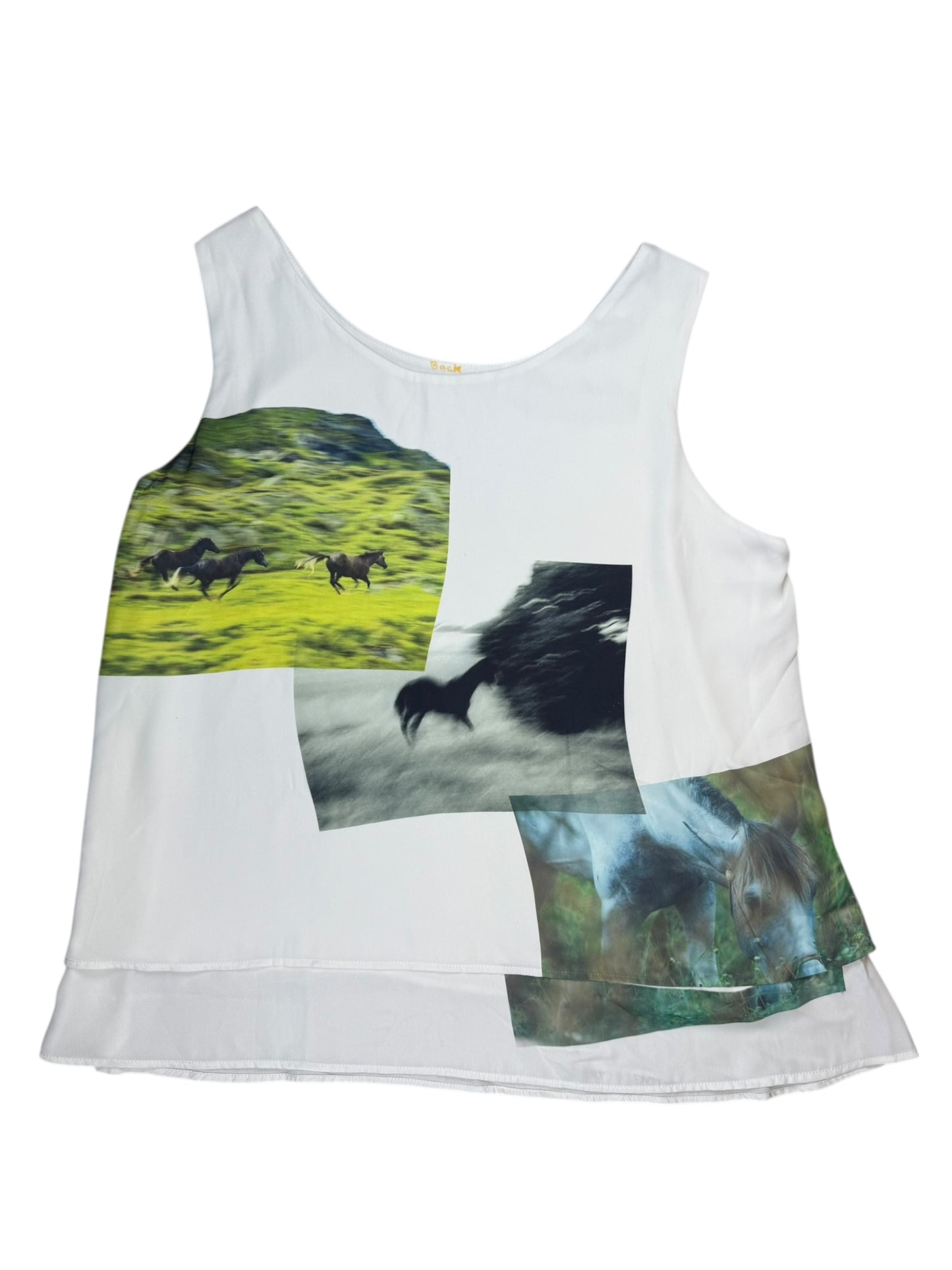 GOODBYE HORSES WHITE TANK - 2X