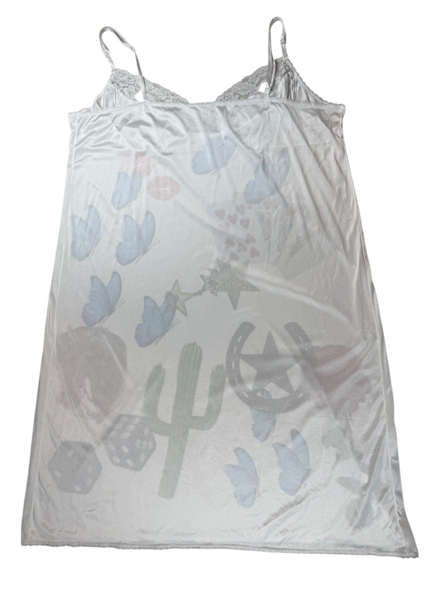 WESTERN DREAMS WHITE SLIP - 2X