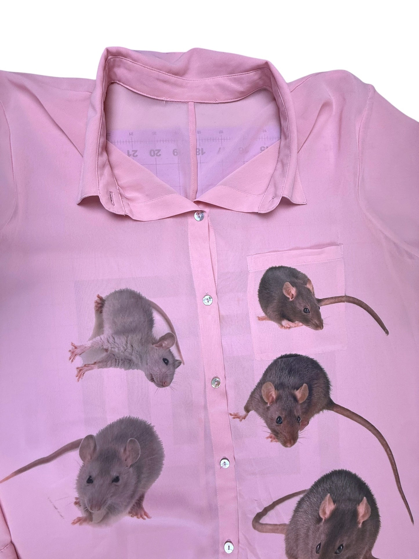 RATS PINK BLOUSE - 1X
