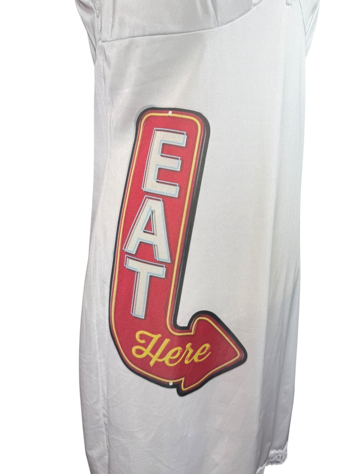 EAT ME WHITE DRESS - M