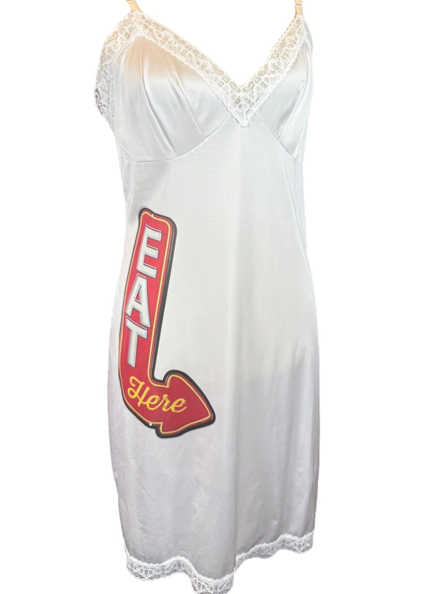 EAT ME WHITE DRESS - M