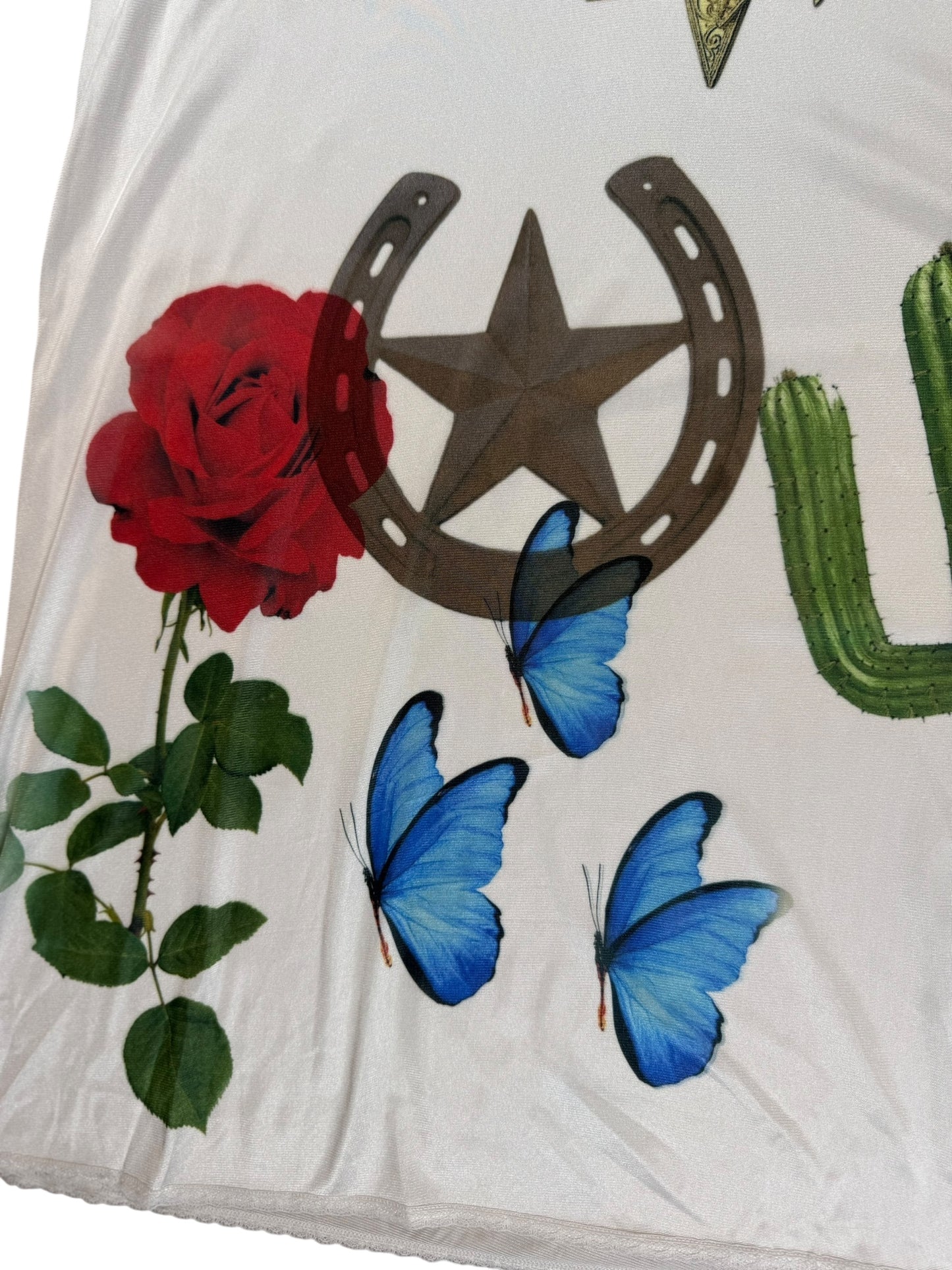 WESTERN DREAM ON EDGE WHITE SLIP - 2X