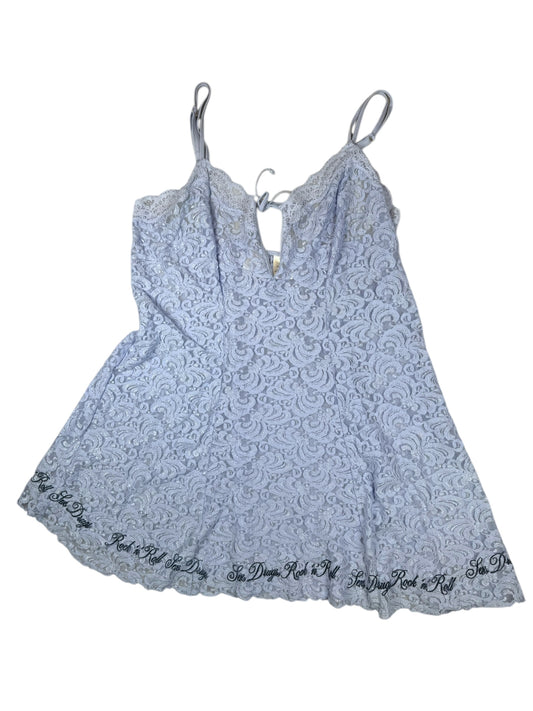 SEX DRUGS ROCK N ROLL PERIWINKLE DRESS - XL