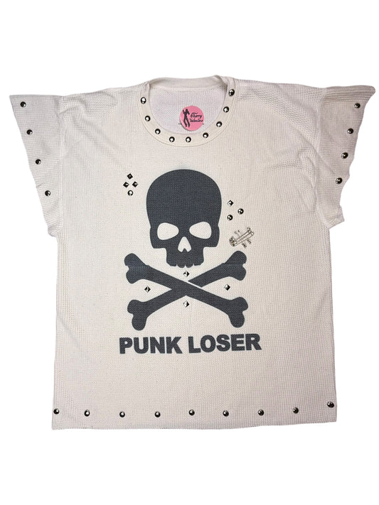 STUDDED PUNK LOSER THERMAL TEE - 4X