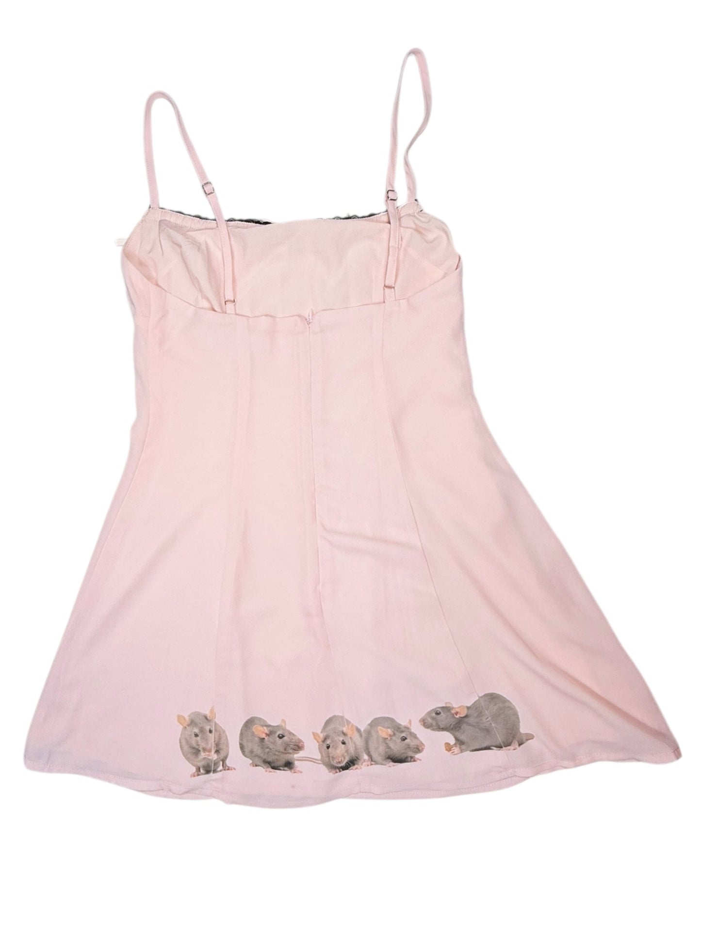 RATS! PiNK MINI BABYDOLL DRESS - S