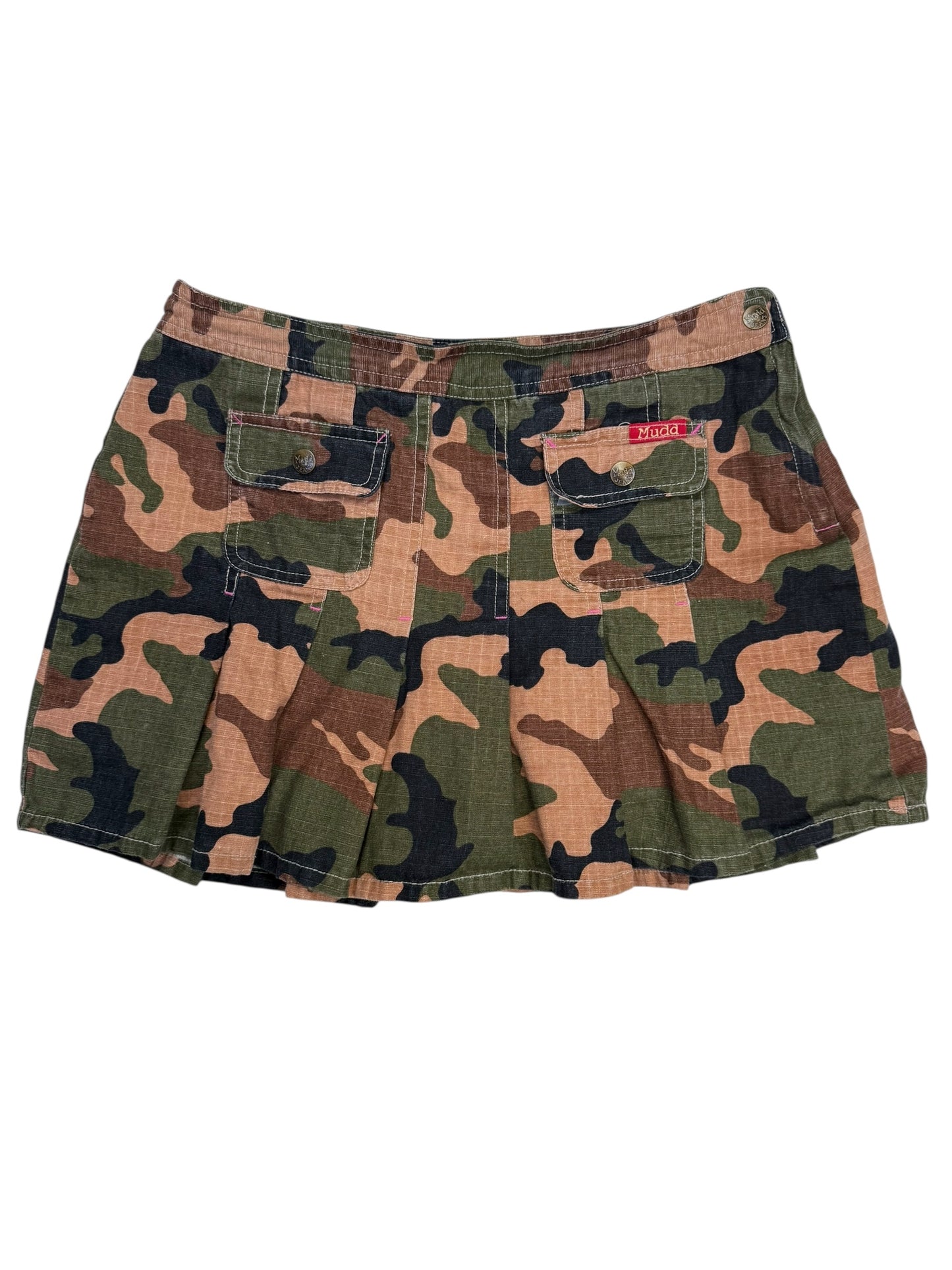 VINTAGE MUDD CAMO MINI SKIRT - M