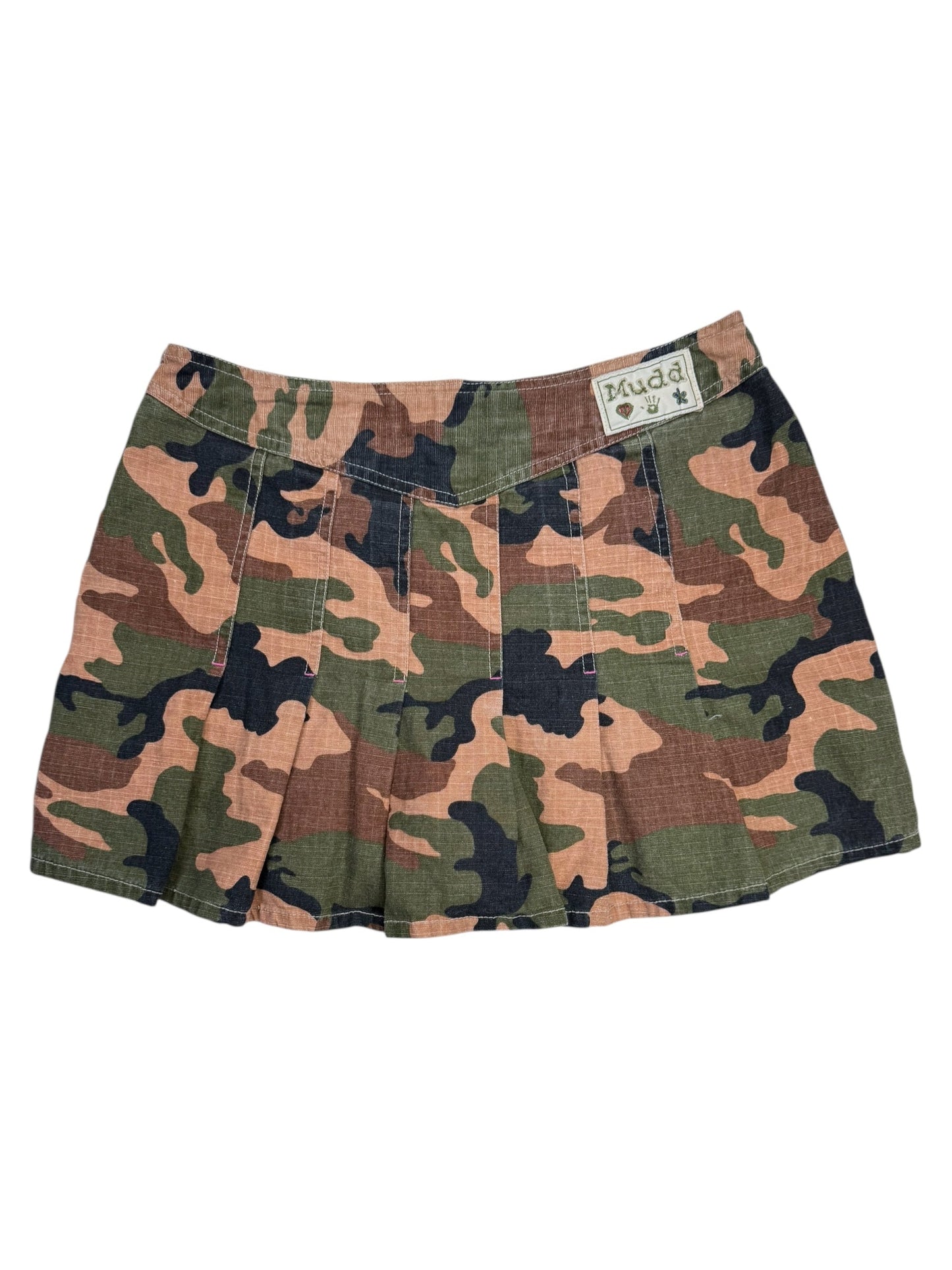 VINTAGE MUDD CAMO MINI SKIRT - M
