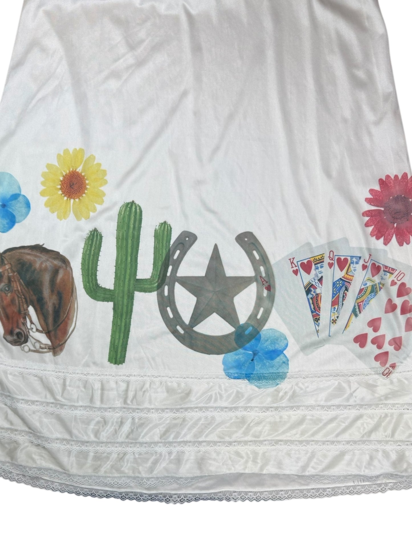 WESTERN DREAM ON EDGE WHITE SLIP - 2X