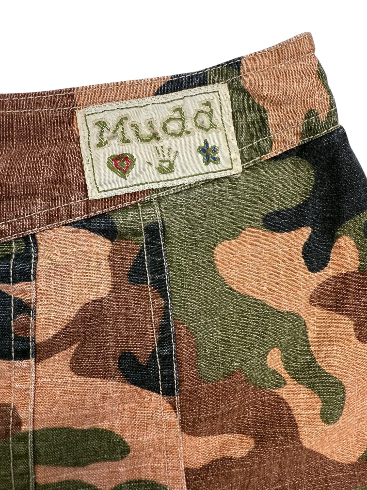VINTAGE MUDD CAMO MINI SKIRT - M