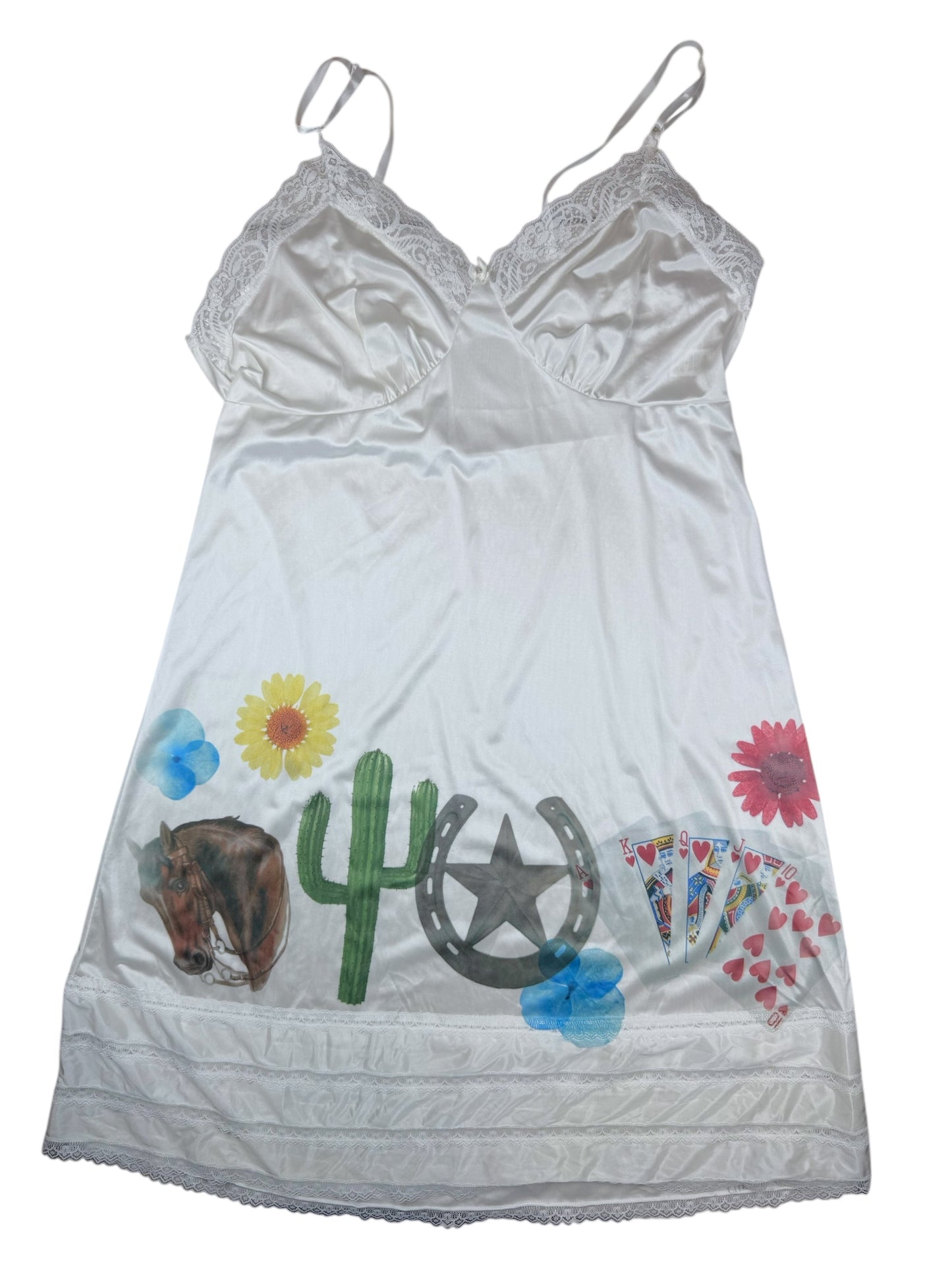WESTERN DREAM ON EDGE WHITE SLIP - 2X