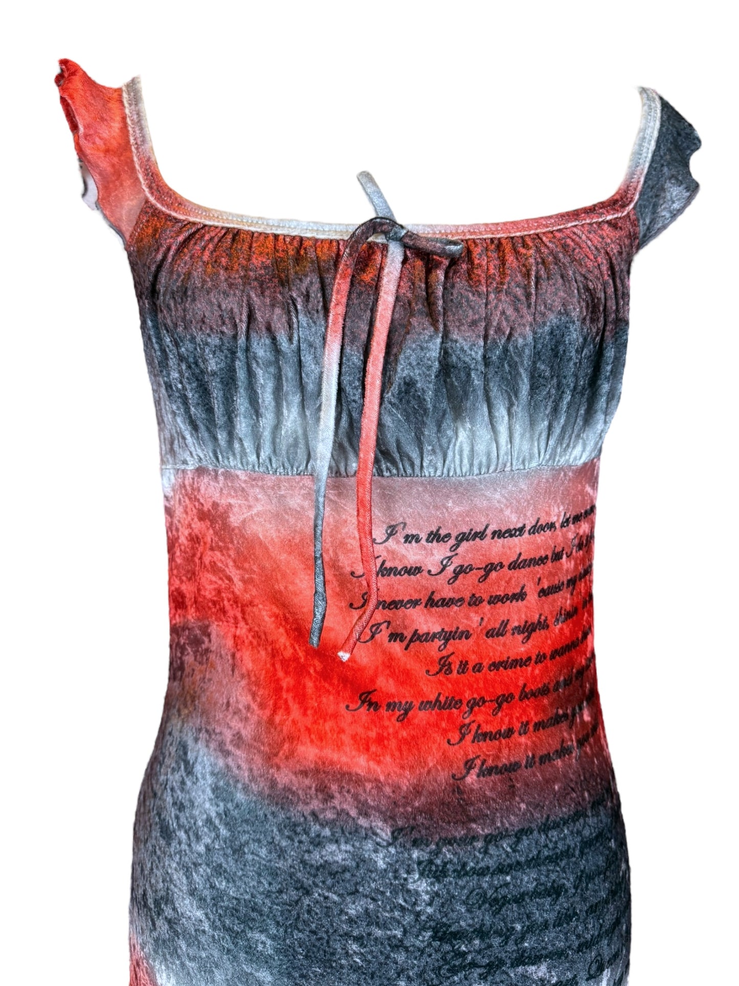 GOGO DANCER VELVET DRESS - M