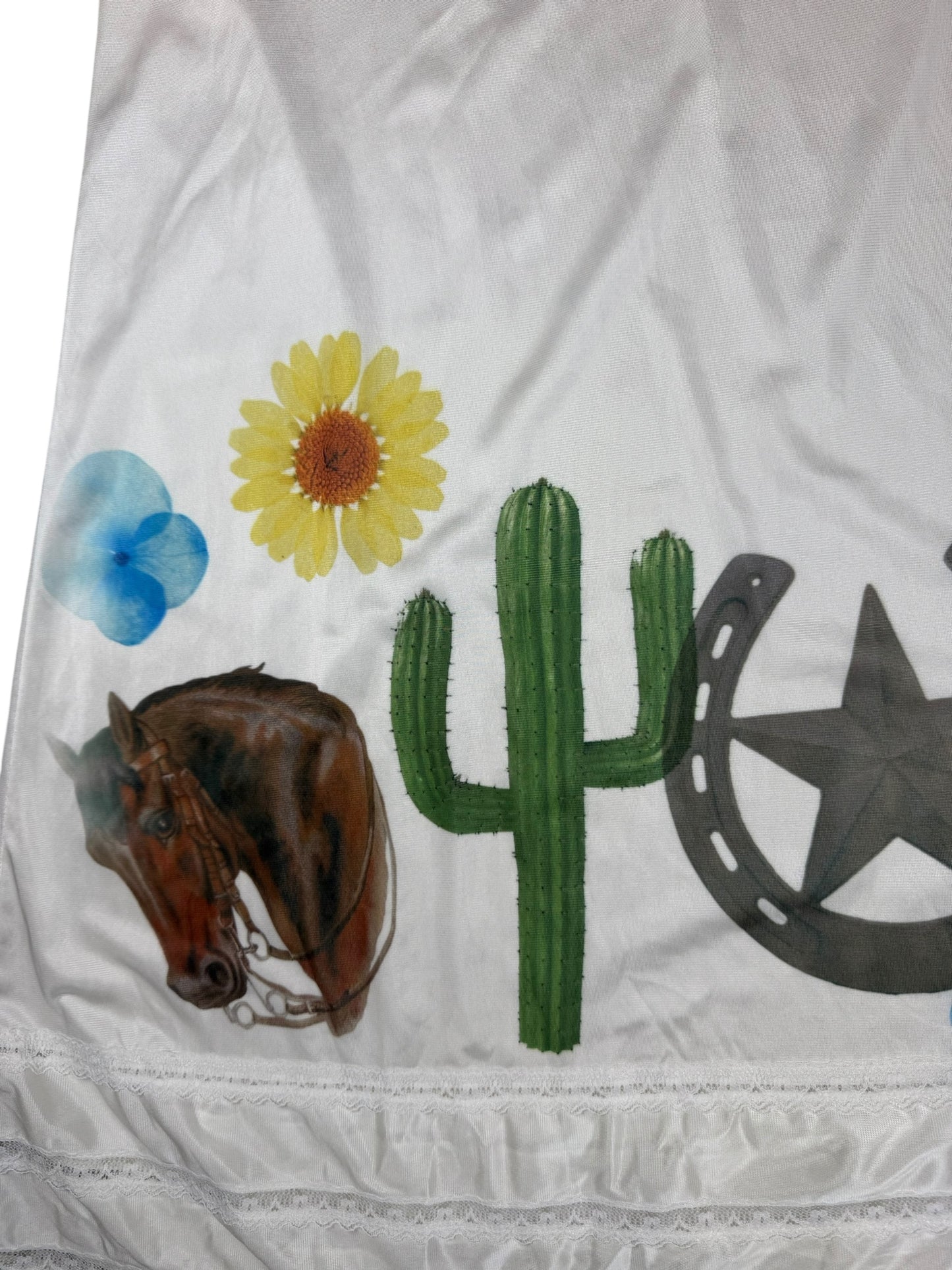 WESTERN DREAM ON EDGE WHITE SLIP - 2X