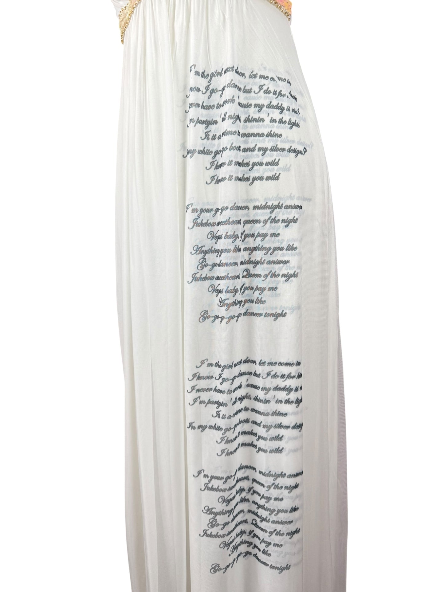 GOGO DANCER WHITE DREAMY DRESS - M