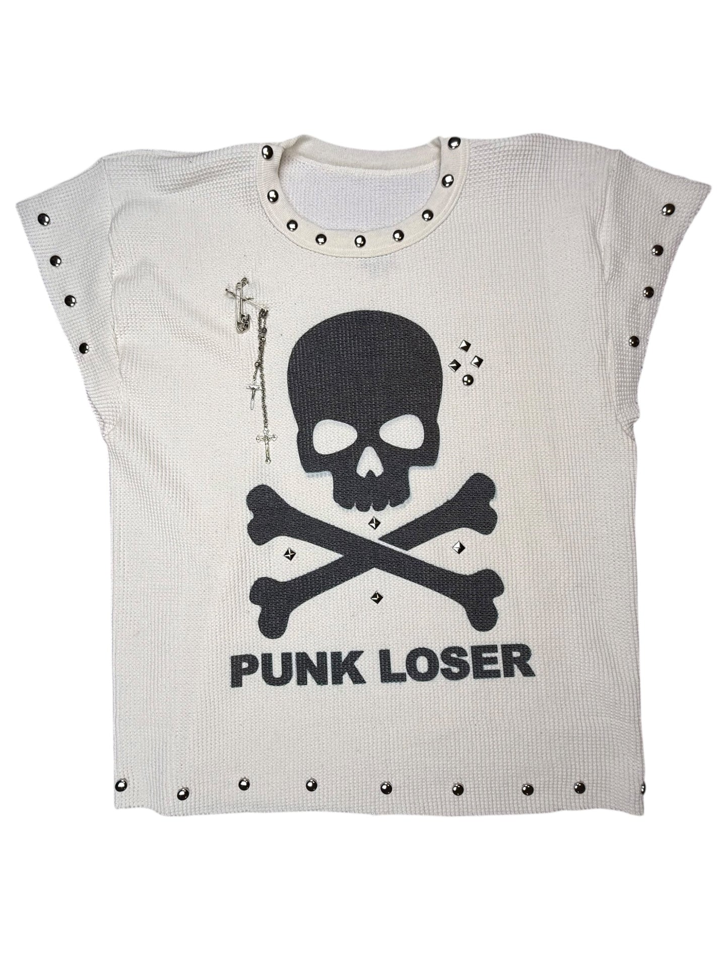 STUDDED PUNK LOSER TEE - 3X