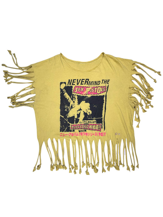 SEX PISTOLS YELLOW FRINGE TEE - XL/2X