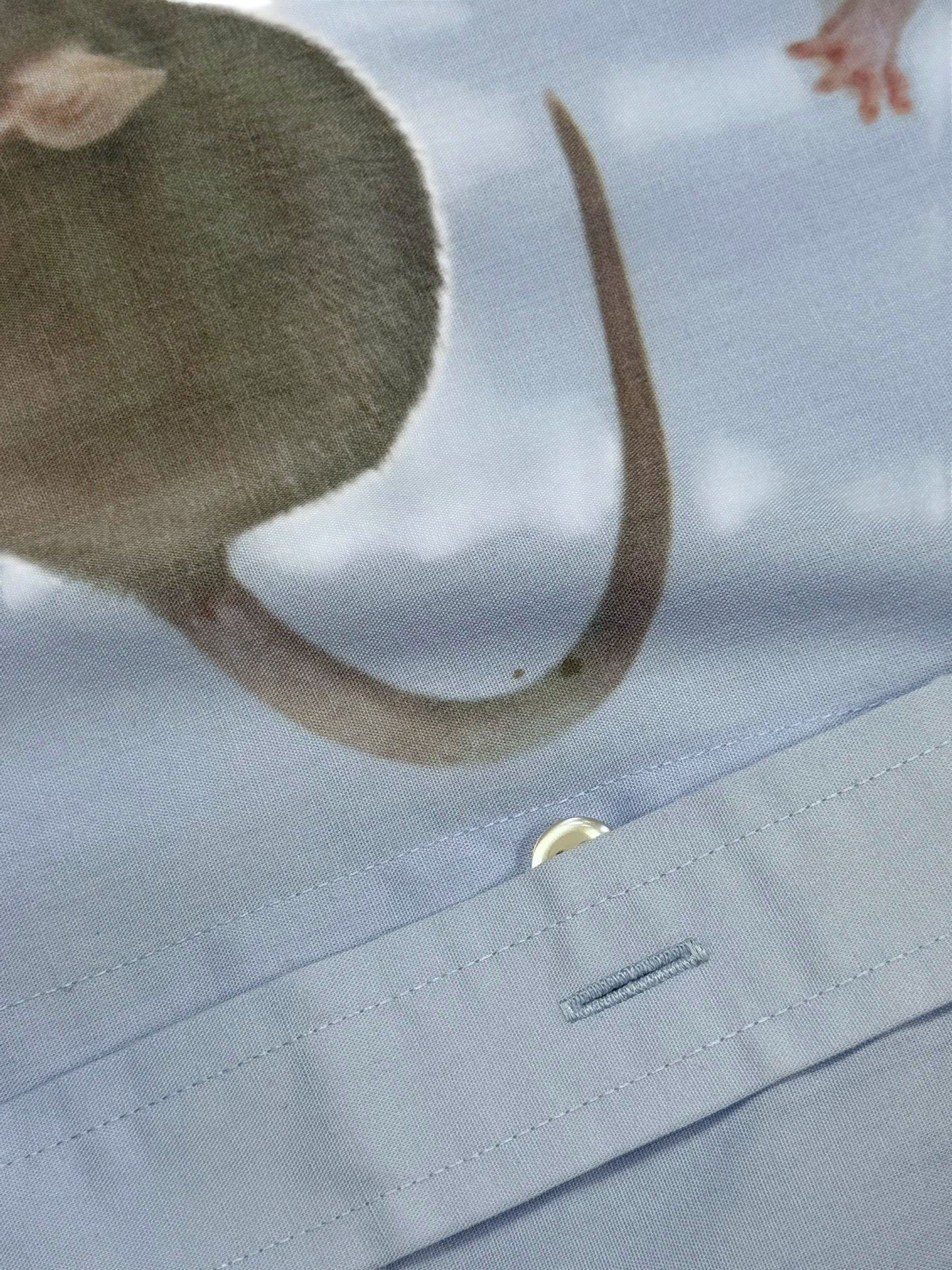 RATS BLUE BUTTON UP SHORT SLEEVE - MENS LARGE