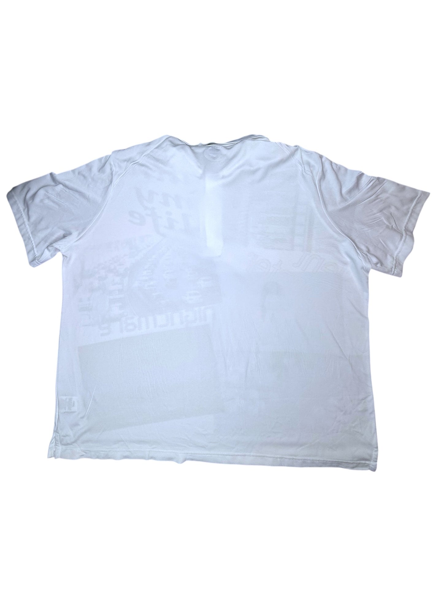 CORPORATE GREED WHITE POLO - 3X