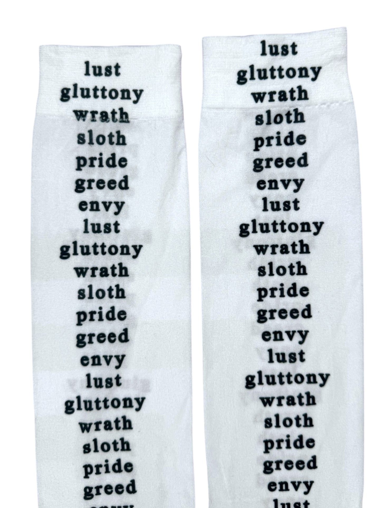 7 DEADLY SINS KNEE HIGHS
