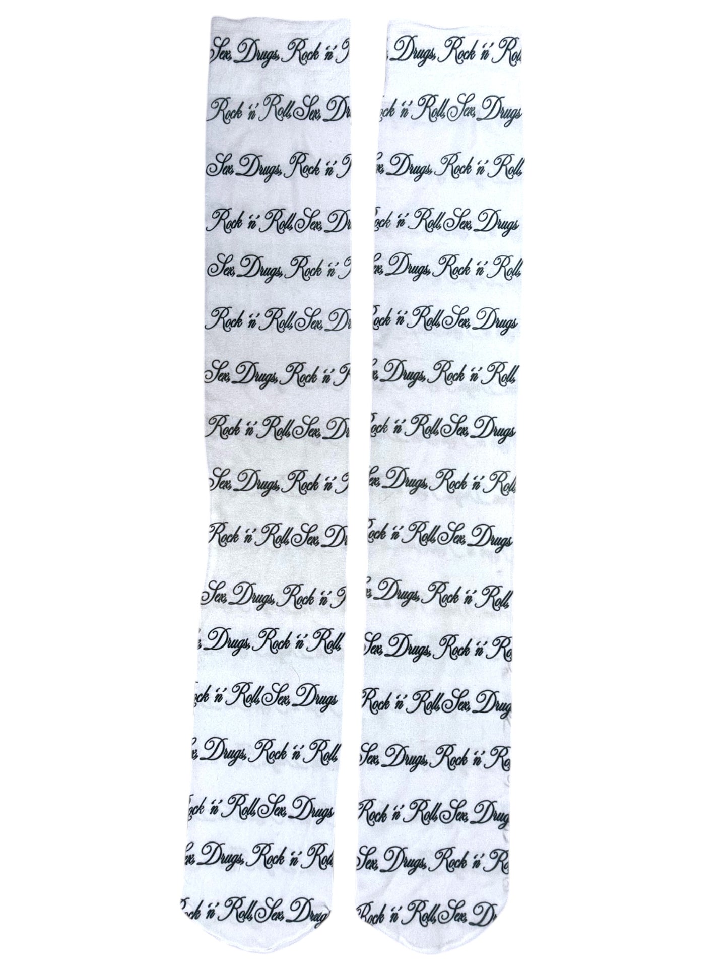 SEX DRUGS ROCK N ROLL KNEE HIGHS