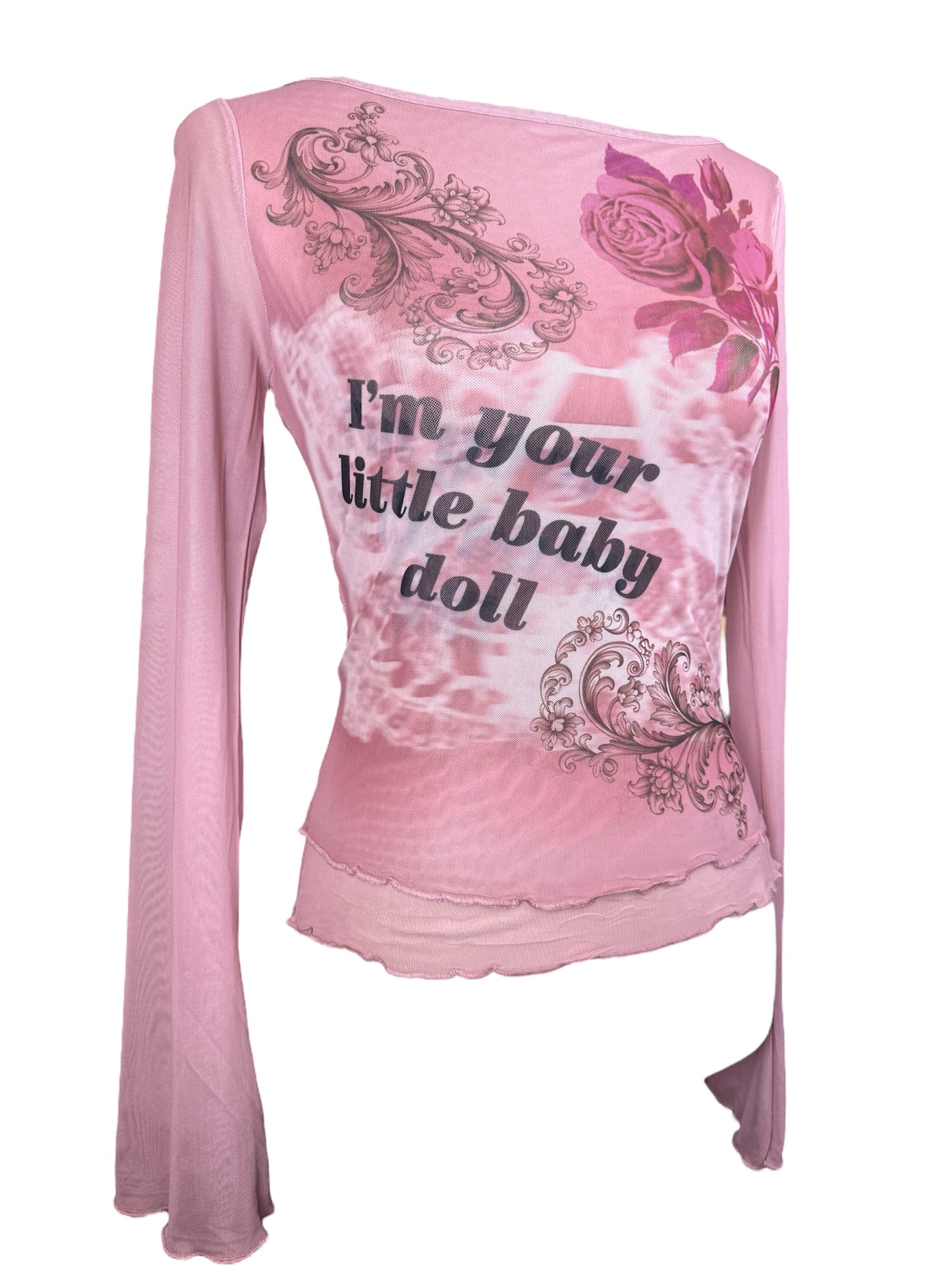 Little Baby Doll Mesh Long Sleeve - S