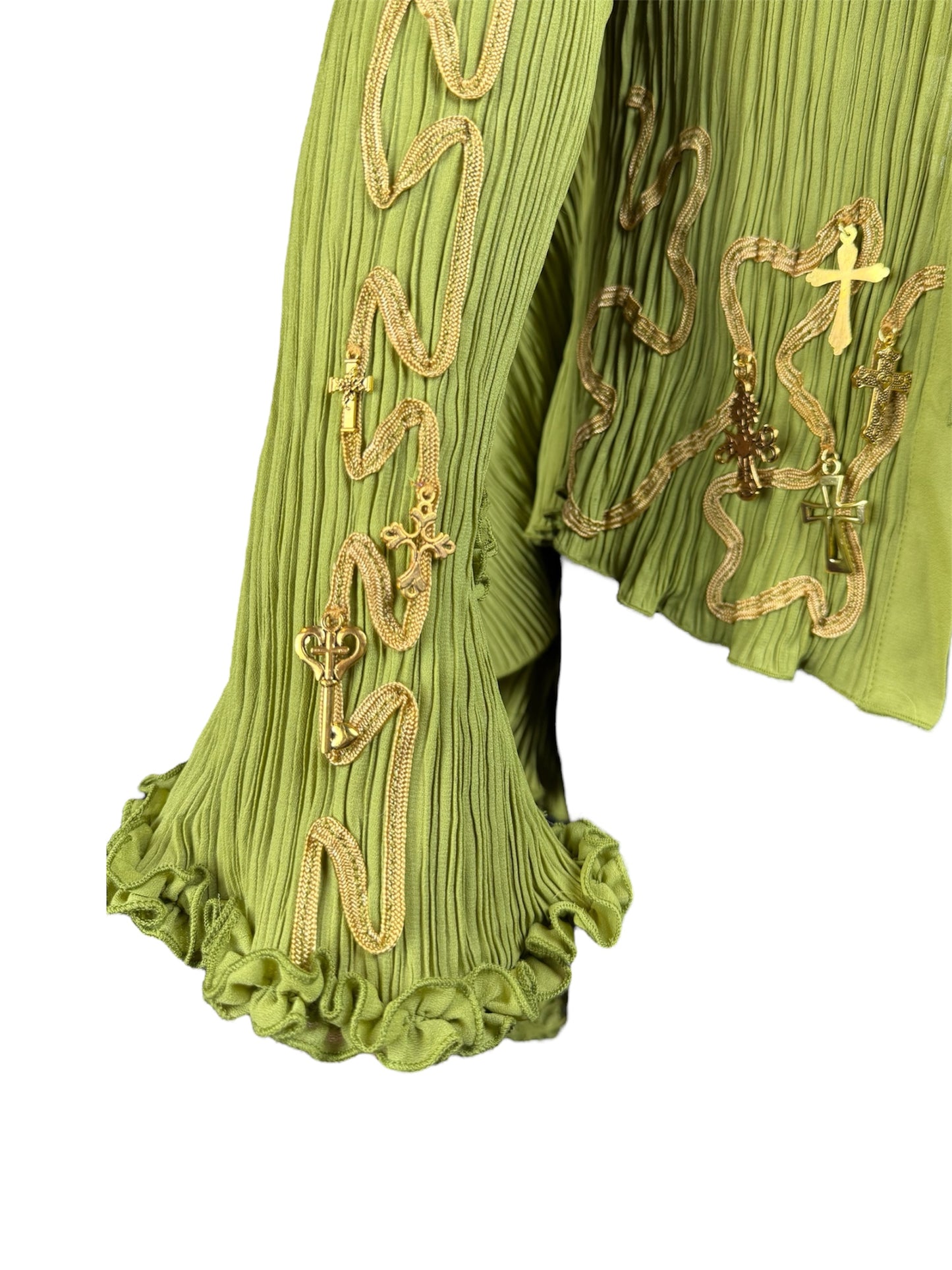 Green Dream Long Sleeve Blouse - S/M