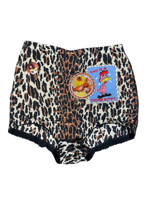 LEOPARD MICRO ROCKER SHORTS - S