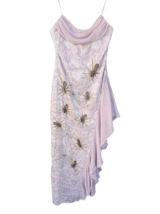 COBWEB MAUVE DRESS - XS