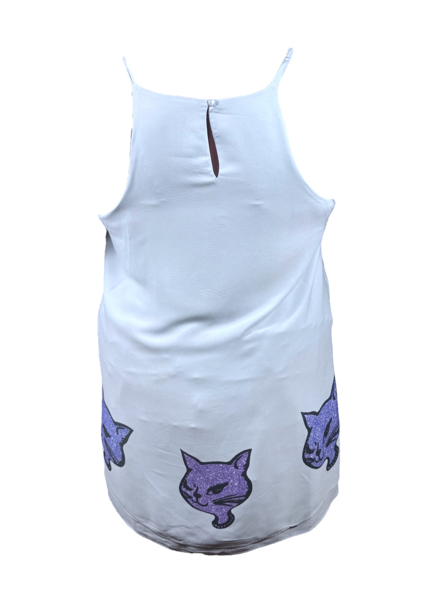 GLITTER KITTY BLUE DRESS - 3X