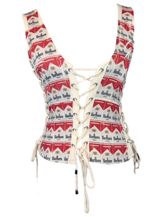 MARLBORO LACE UP TANK - M