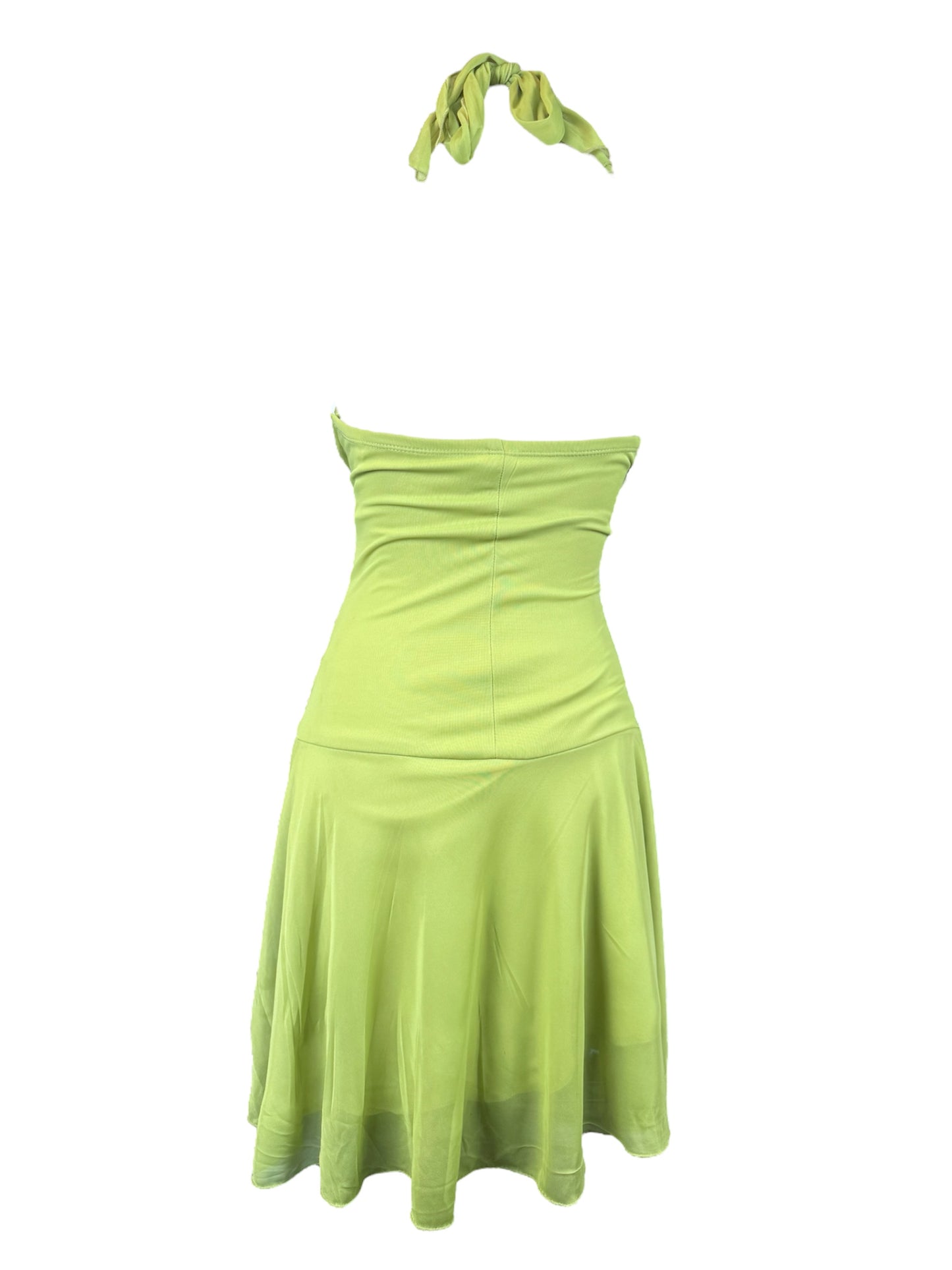 BLUE BIRD GREEN DRESS - S