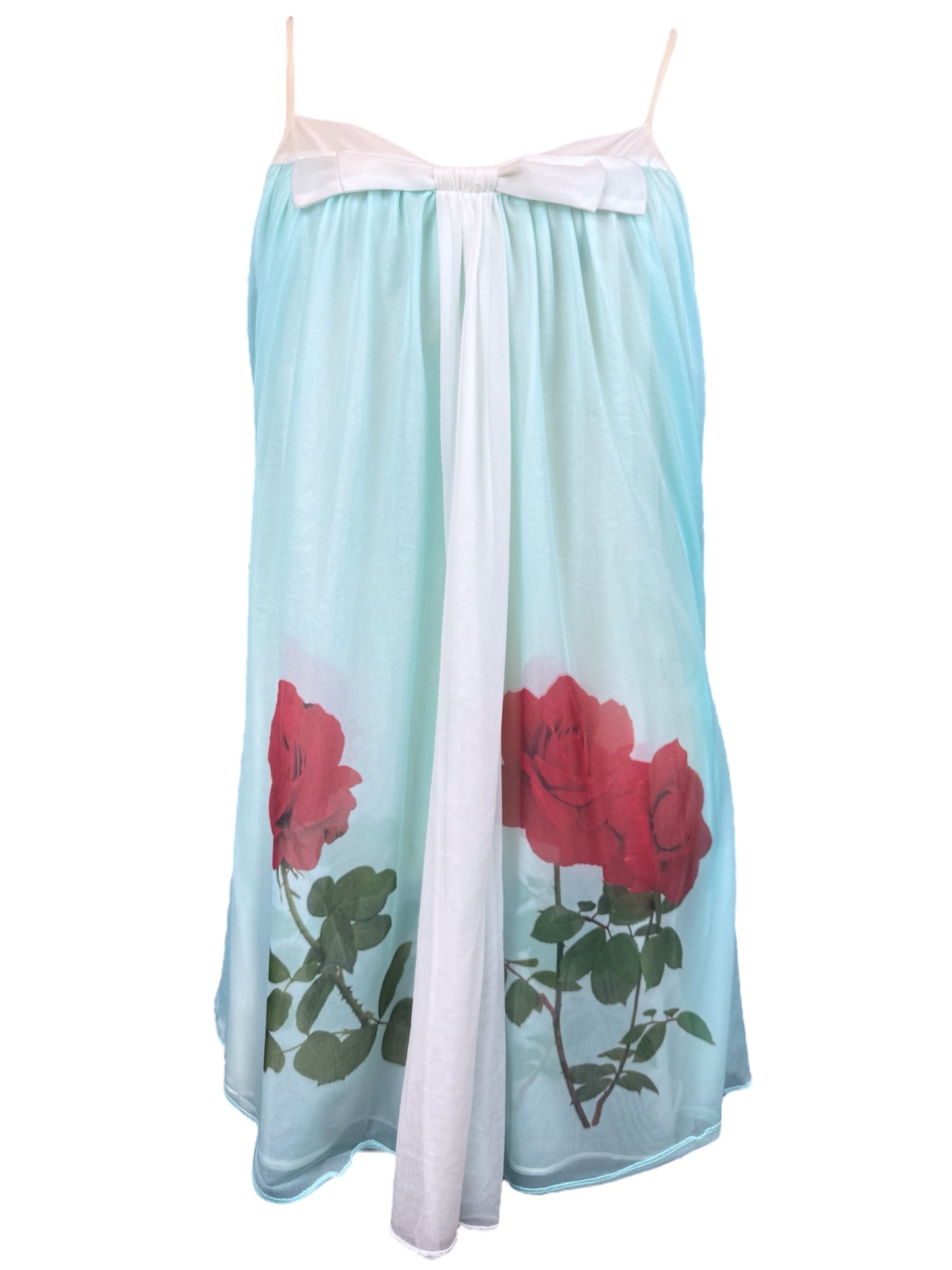ROSE BLUE BABYDOLL DRESS - M