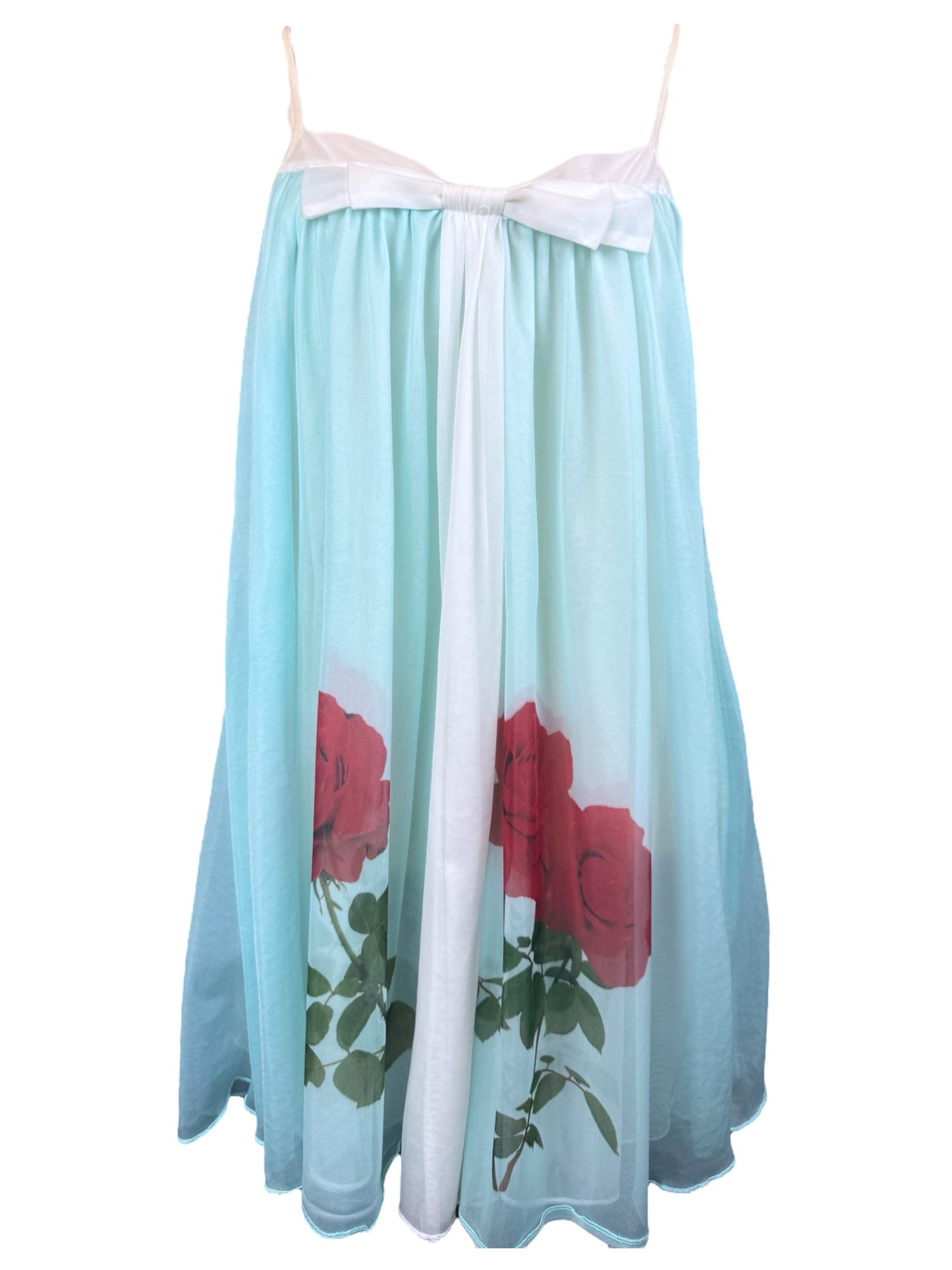 ROSE BLUE BABYDOLL DRESS - M