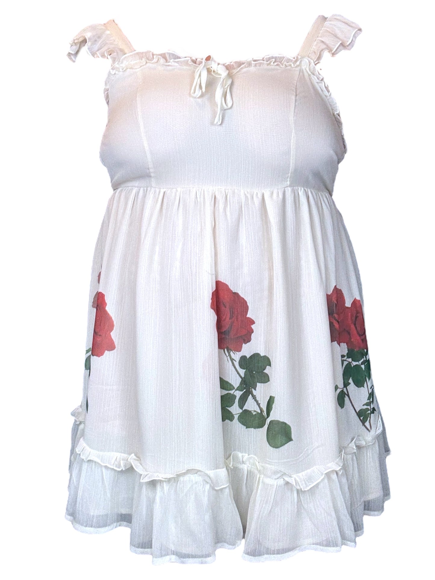 ROSE WHITE DRESS - 3X