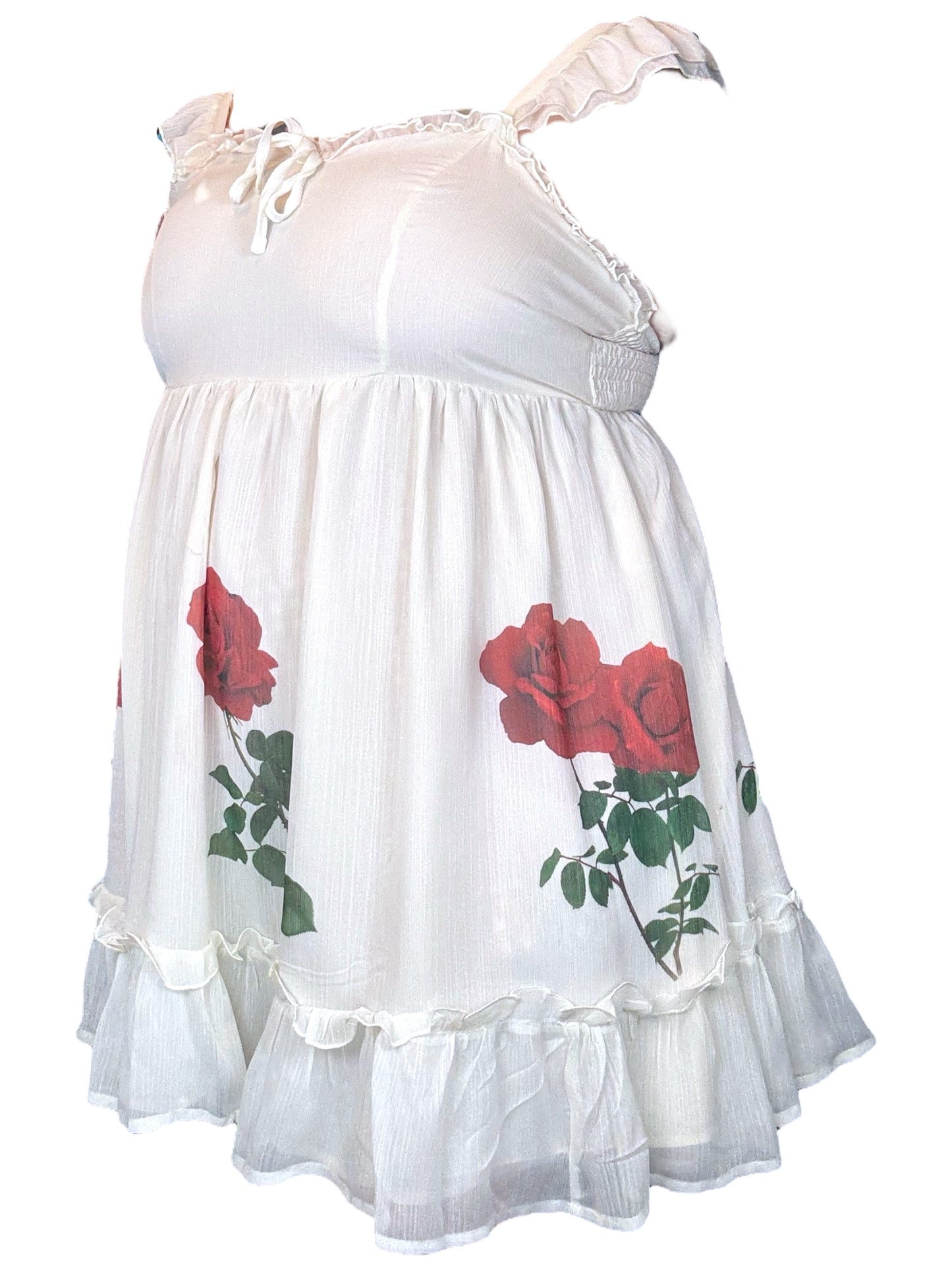 ROSE WHITE DRESS - 3X