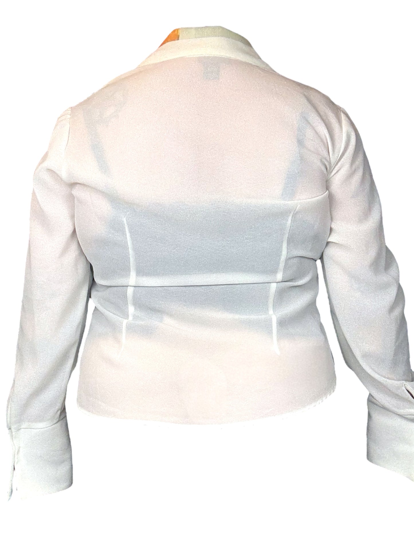 CHERRY RUFFLE BLOUSE - 3X