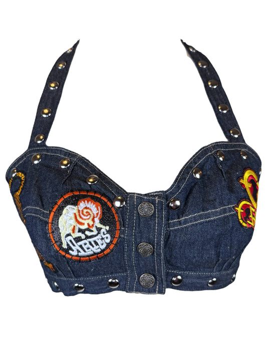 ARIES PATCHWORK HALTER - S