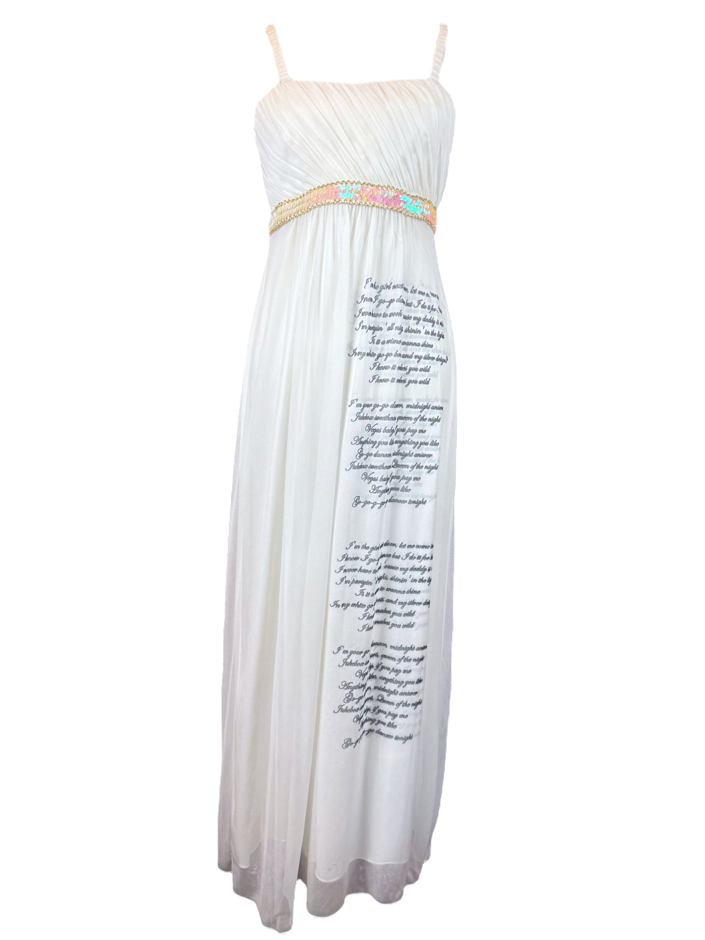 GOGO DANCER WHITE DREAMY DRESS - M