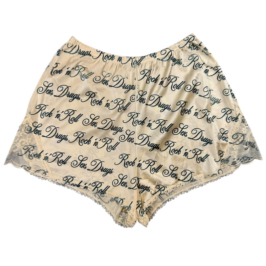SEX DRUGS ROCK N ROLL LACE SHORTS - XS