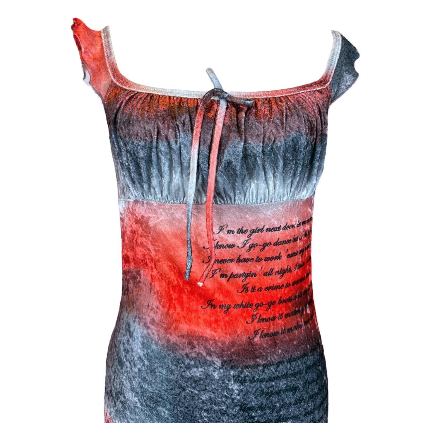 GOGO DANCER VELVET DRESS - M